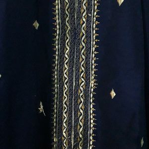 Mens Navy Blue Kurta