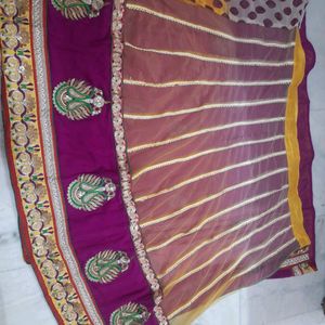 Beautiful Lenhga Style Saree With Blouse 🥰