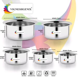 Vigneshgenix Cookware Set 5 Piece 🥗⭐