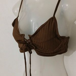 BROWN BRA