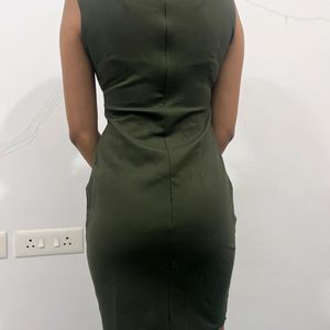 New Bodycon Olive colour Dress for Women