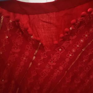 Embroidered Full Dyed Festive Kurti