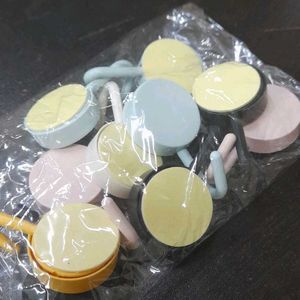 Round Shape Plastic Hooks(pack Of 10)