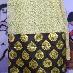 Golden Brown Silk Saree🥰🥰