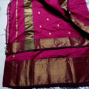 Pure Maheshwari Silk Zari Border