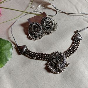 Heavy Oxidised Jewellery Set