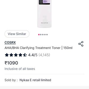 (Original) Cosrx Aha BHA Toner