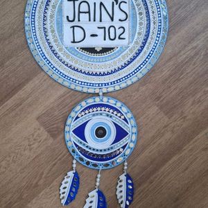 Evil Eye Theme Name Plate