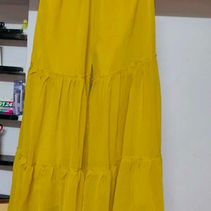 Yellow Sharara Dress