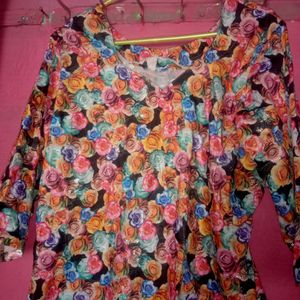 Flower Print Kurti 💓🛍️