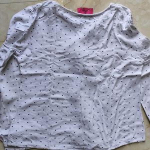 Polka Dots Top For Women