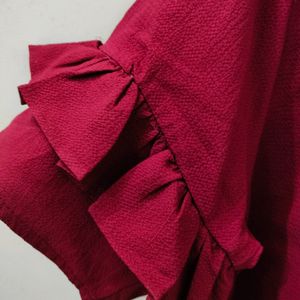 Maroon Dress M Size