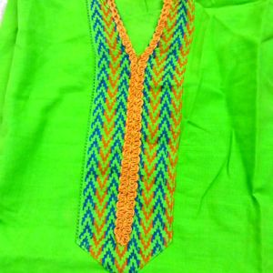 Aurelia Neon Green Kurta Xl