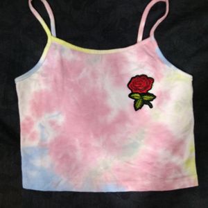 tie die crop top