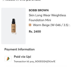 2ml Sample Of Bb Foundation