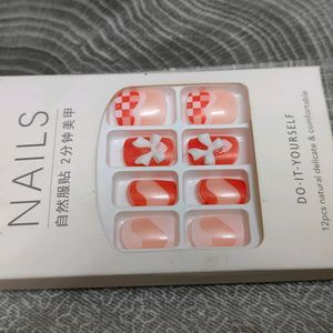 Korean Coquette Nail Tips DIY Adhesive extensions