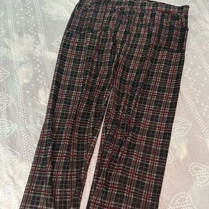 Chex Print Trouser