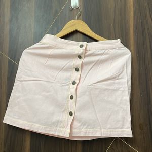 Light Pink Mini Skirt