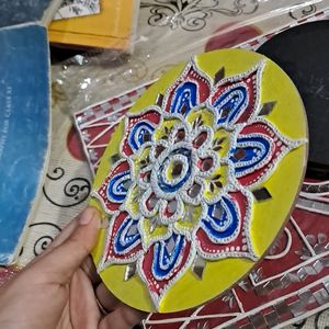 Handmade Wooden Lippan Art