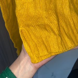 Soft Light Woolen Yellow Top