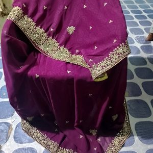 Purple Saree