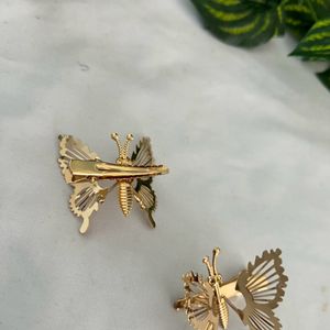 Gold Butterfly  Hair Clips(Women’s )