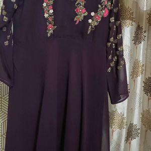 A Line Kurti Cum Long Dress