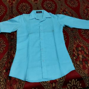 Black Formal Pant And Blue Shirt For Women