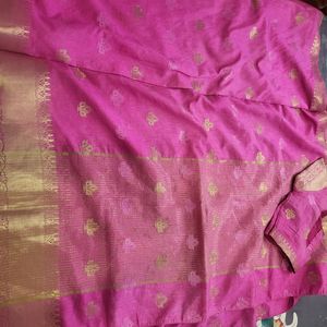 Banarasi Pink Saree