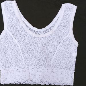 White Net Cami Top.