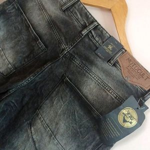 Charcoal Denim Jogger With Tag