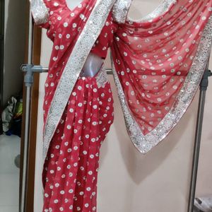 Full Embroidery Work Saree