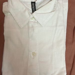 White Cotton Simple Shirt (H&M)