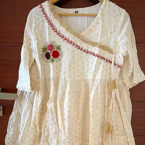 Angrakha Kurta With Sharara