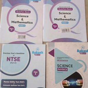 AAKASH CLASS X SET OF 7 BOOKS