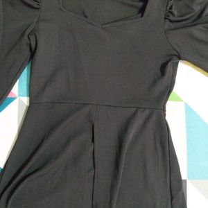 Black Chiffon Casual Wear Top