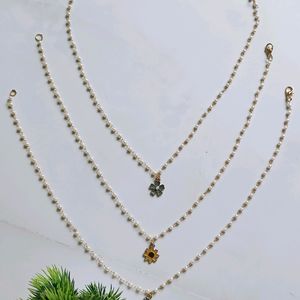 3 Pearl Necklaces Combo