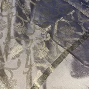 Silk Dupatta With Black Border