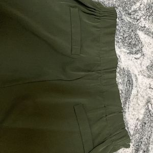 Formal Pant Pallazzo Army Green