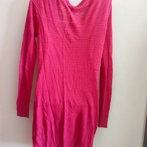 Rose Pink Long Shrug