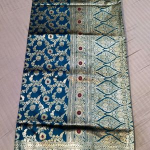 Banarasi Silk Saree With Blouse Pis