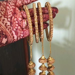 4 Golden Bangles