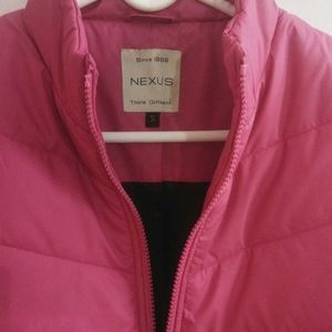 Pink Windcheater Stand Collar