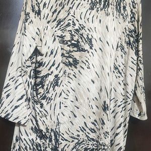 Black & Cream Printed Top For Girl & Woman 42 Bust