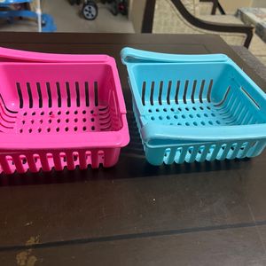 Set of 2 Expandable Fridge Basket