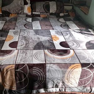 Woolen Bedsheet Double Bed Wth Pillow Cover