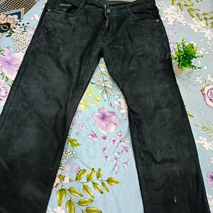 Black Cotton Jeans Pant Size -36