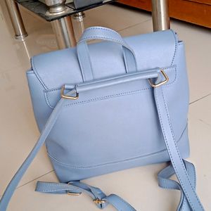 Backpack Cum Handbag In Pretty Pastel Blue Colou