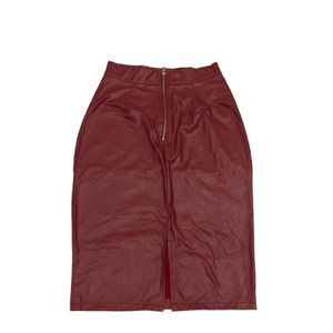 Leather Skirt Knee Length For Sale