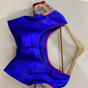 Lehenga Of blue and pink combo